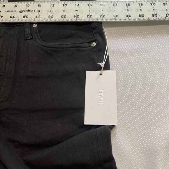 NWT Edwin Pixie 9” Mid Rise Skinny Black Denim Jeans Size 31 New - Picture 6 of 10